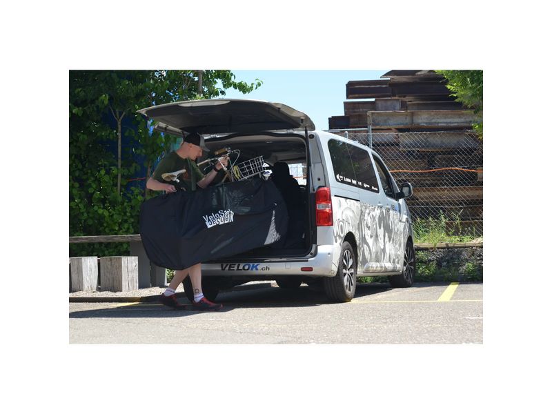 Incirca Velotransporttasche Schmutz/Schutz Hülle, schwarz Praktische Transporttasche für das Fahrrad