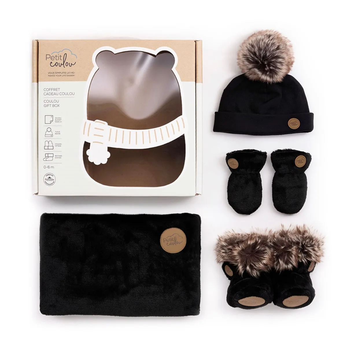Petit Coulou Coffret Hiver (4 items) Onyx 0-6mois