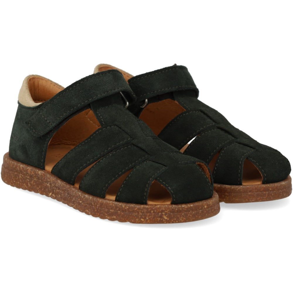 Køb Angulus Deep Teal/Sand Sandal Med Justerbar Velcrolukning
