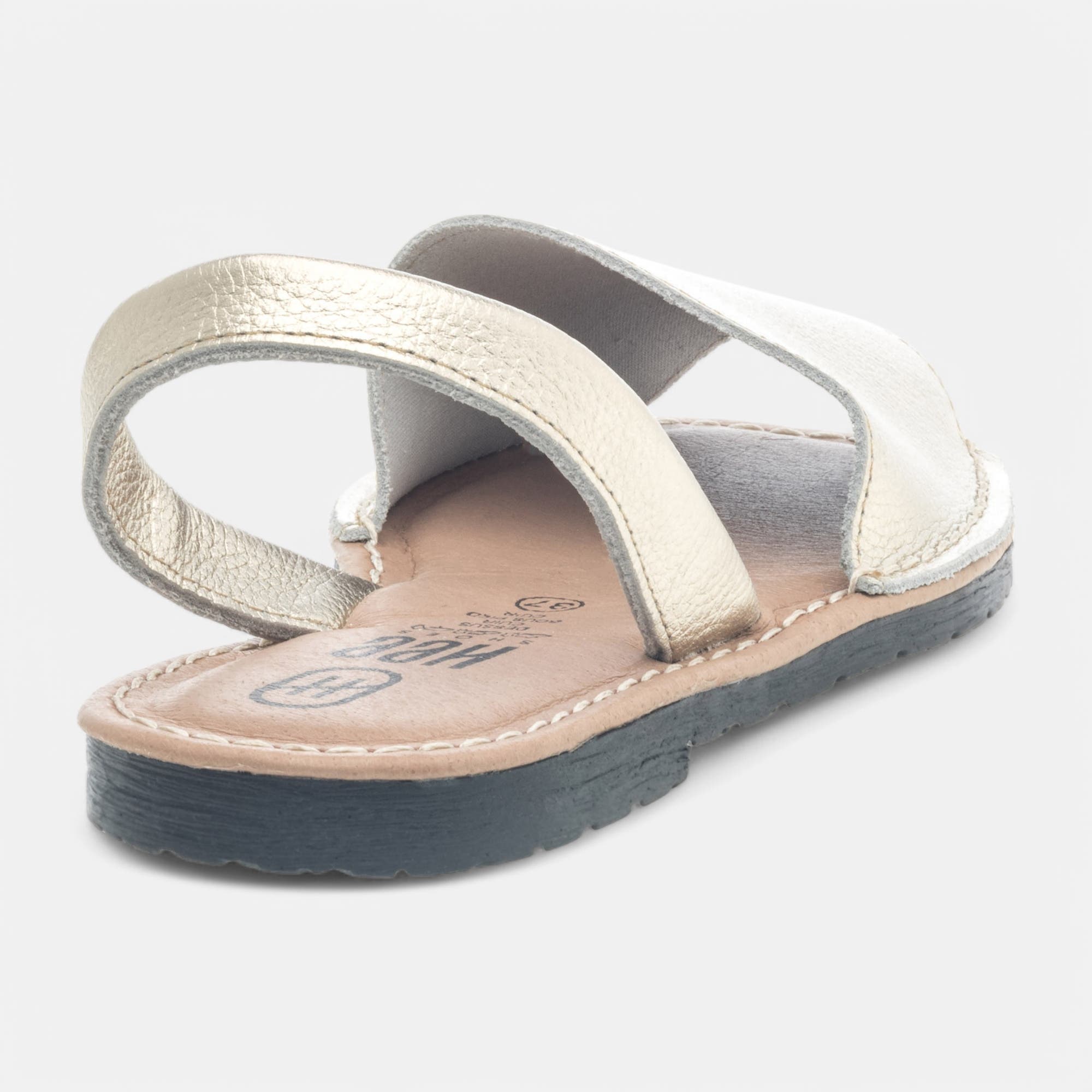 Sandales Femme en cuir or