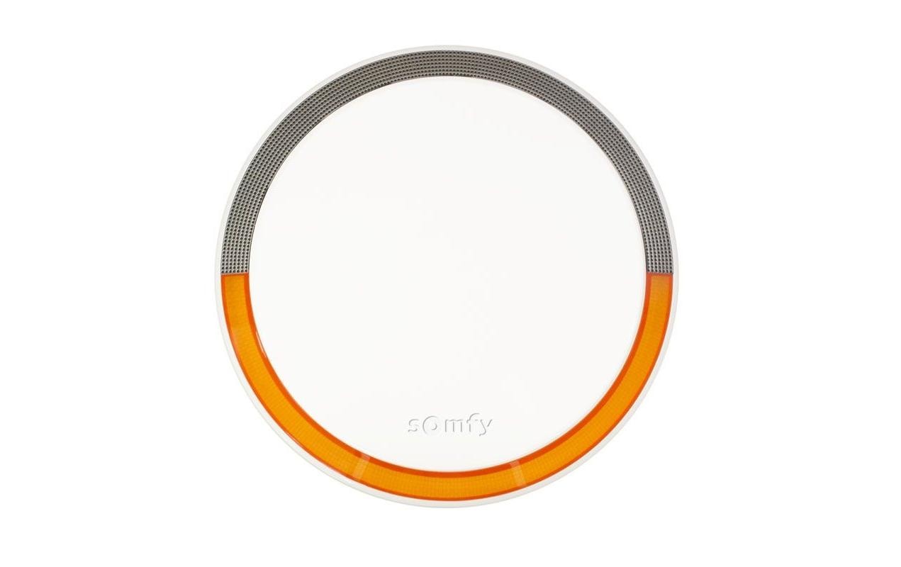 Aussensirene ONE+ Weiss<br>Outdoor Alarmsirene mit orangem Blitzlicht