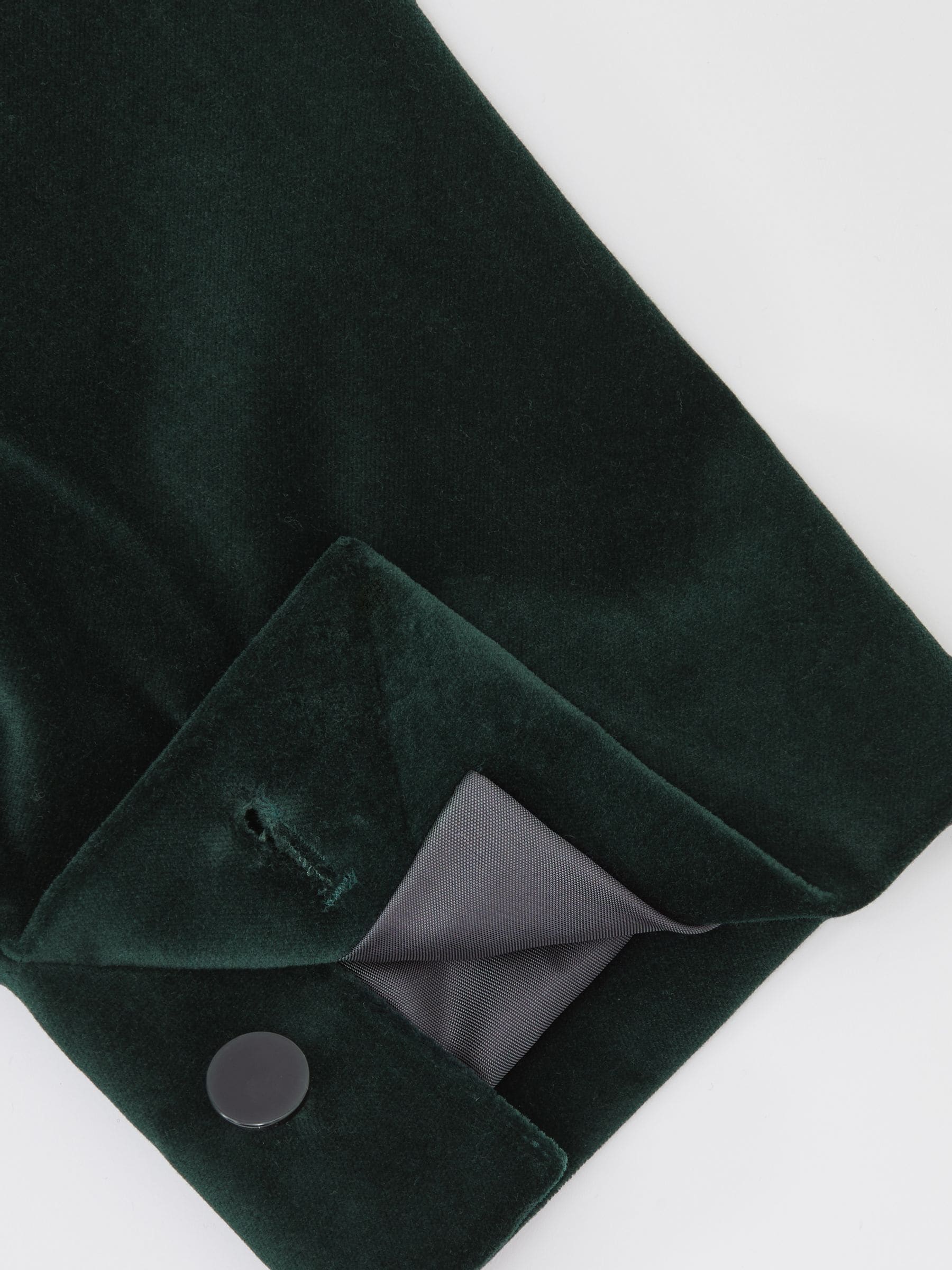 Smaragdgroen - Reiss Apsara Tailored Single-Breasted Velvet Blazer Slim-Fit
