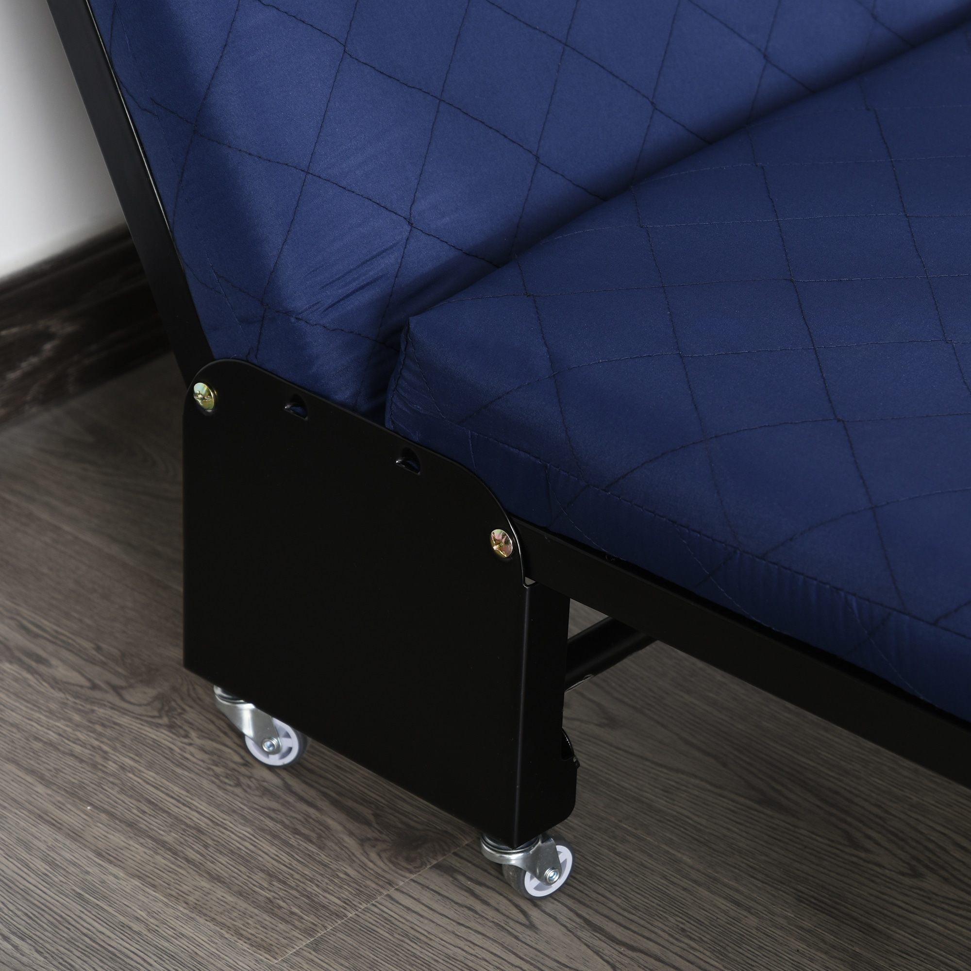 HOMCOM 2-in-1 Schlafsofa mit Rollen 184 x 65 x 26 cm(LxBxH)
