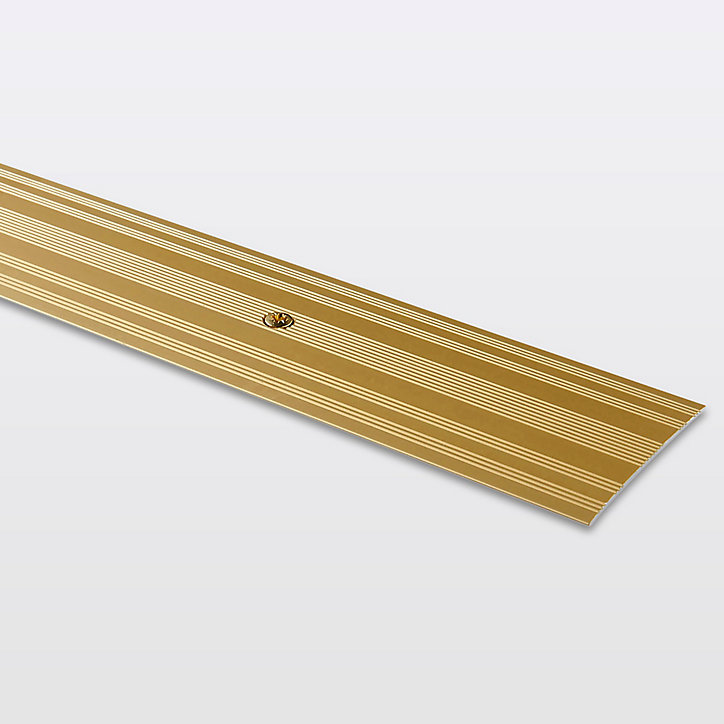 Large barre de seuil en aluminium décor doré mat GoodHome 60 x 1 800 mm