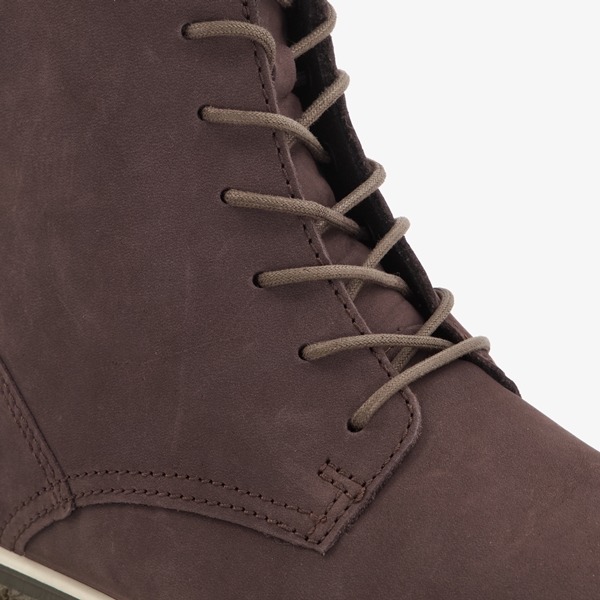 ECCO Crepetray gevoerde leren dames veterboots