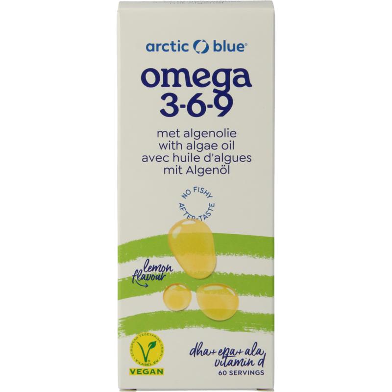 Arctic Blue Hennepzaad- En Algenolie Dha, Epa, Ala, Vitamine D (150 ml)