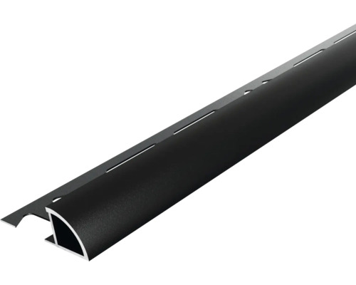 DURAL eindprofiel Durondell zwart mat 250 cm x 12,5 mm