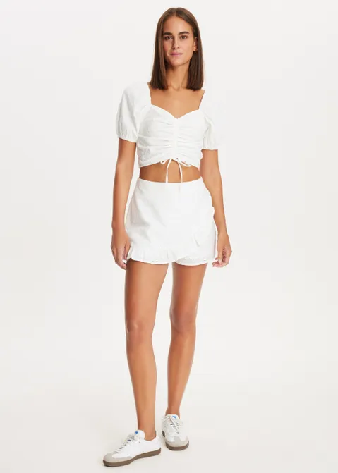 Broderie skort wit (WIT)