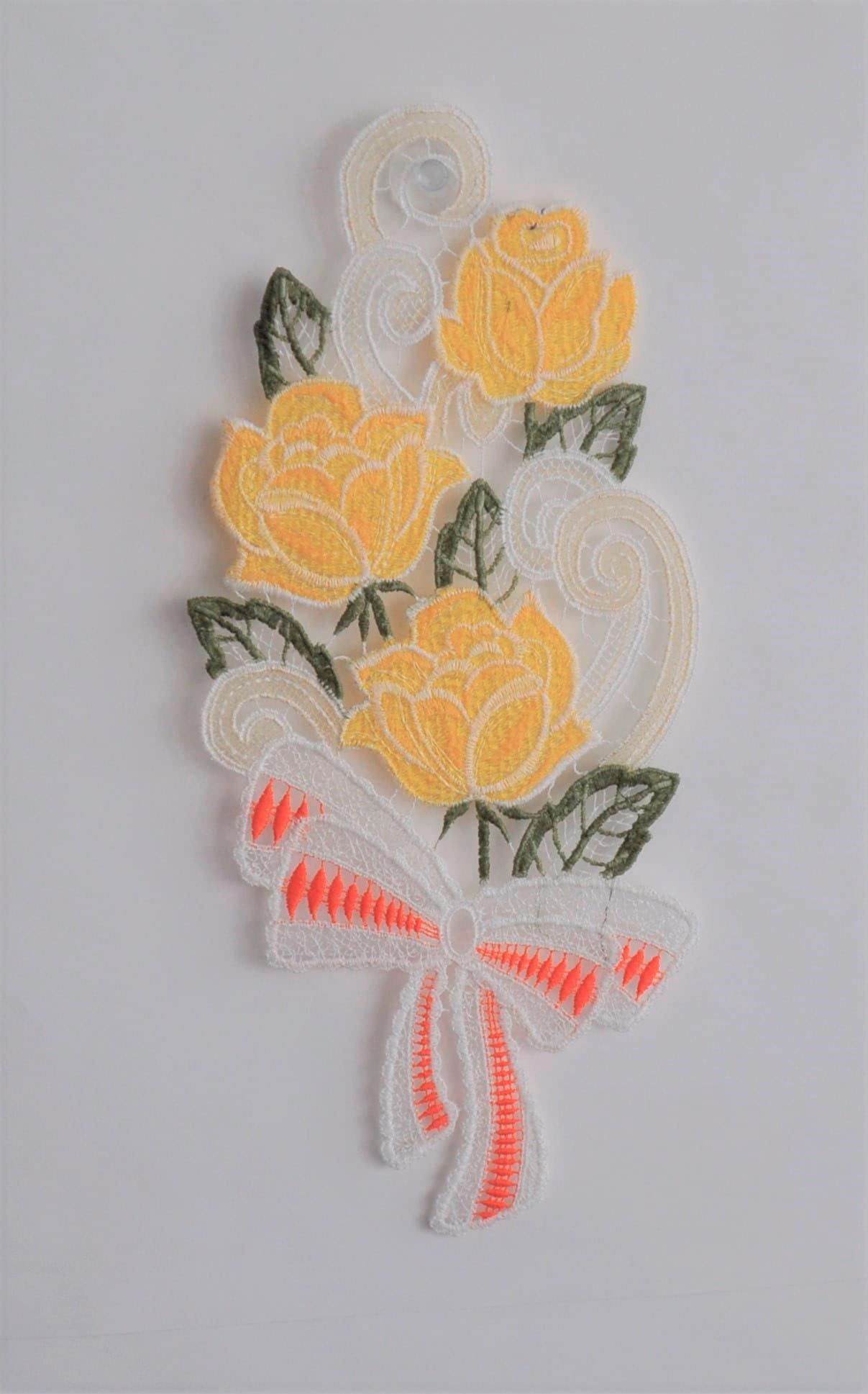Stickereien Plauen Fensterbild »Rosen«