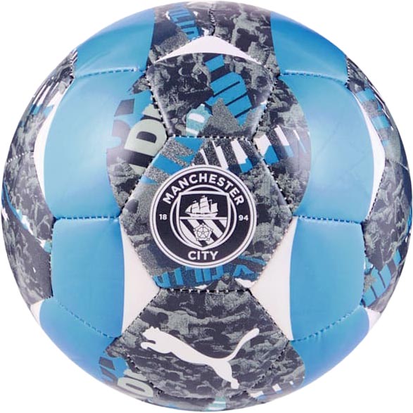 MCFC Pre-match Ball Mini Strong Gray/Team Light Blue