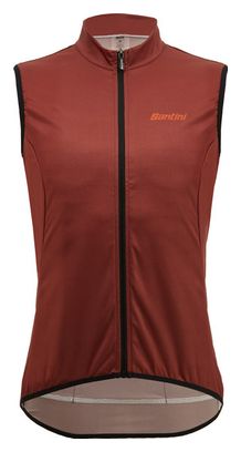 Gilet Santini Gravel Wind Marron