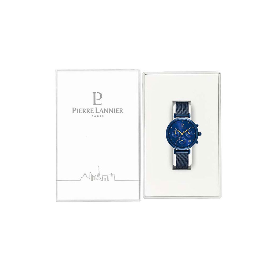 Montre Pierre Lannier Lutecia Bleu