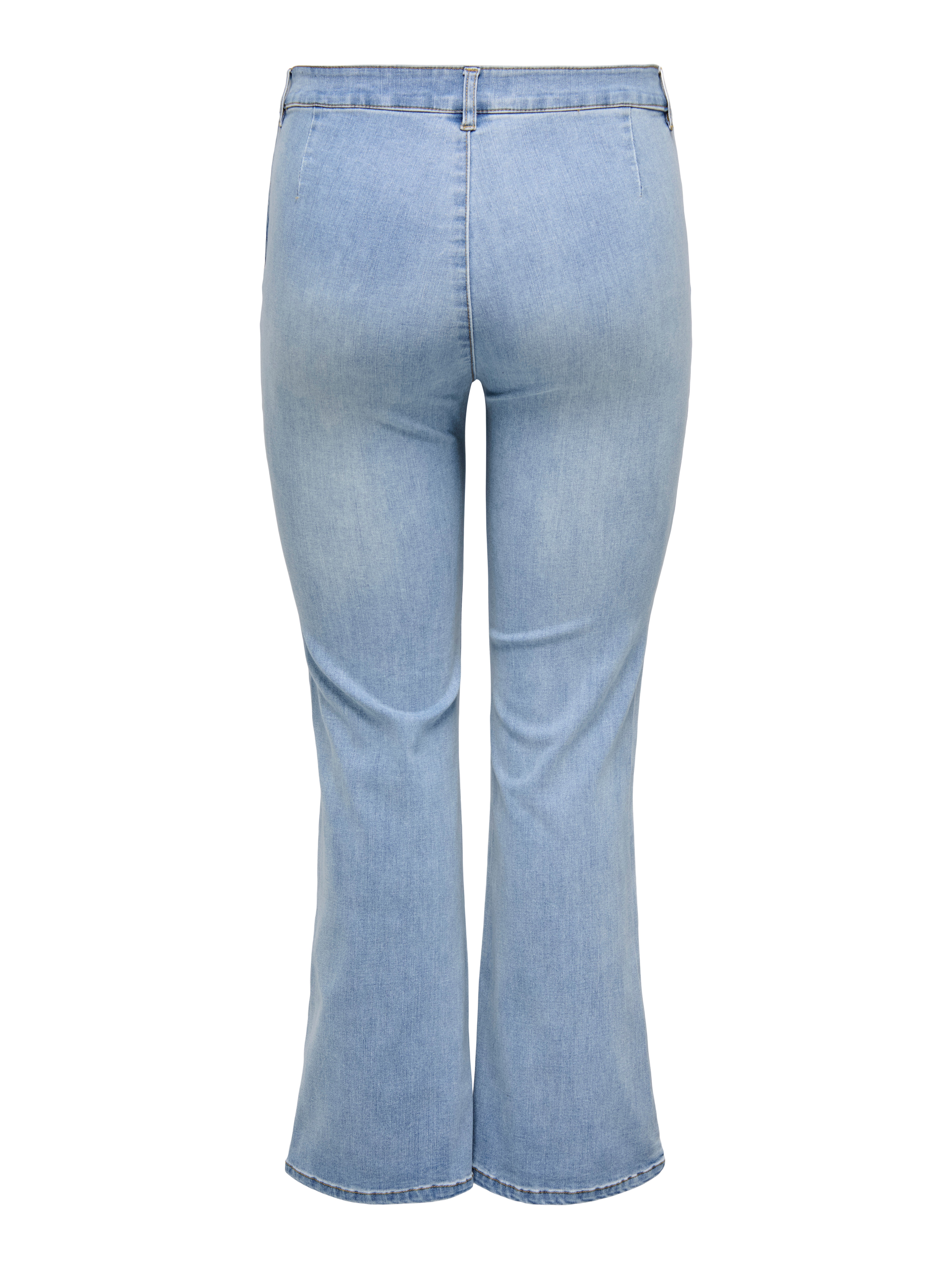 CARSALLY Mittlere Taille Ausgestellt Jeans Light Blue Denim