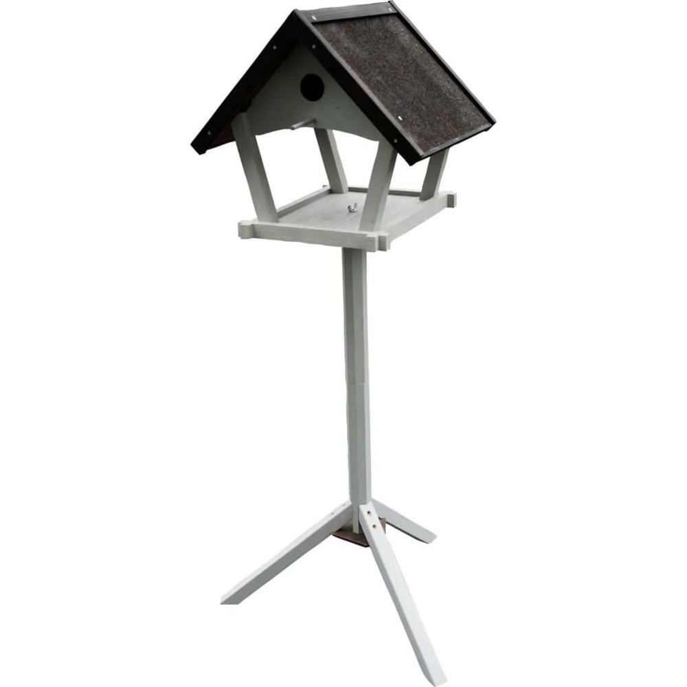Mangeoire à oiseaux et support tjorn 48x44x138 cm gris clair