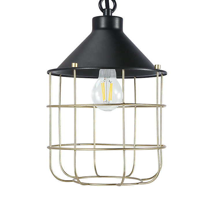 Applique murale Yondair E27 IP20 noir