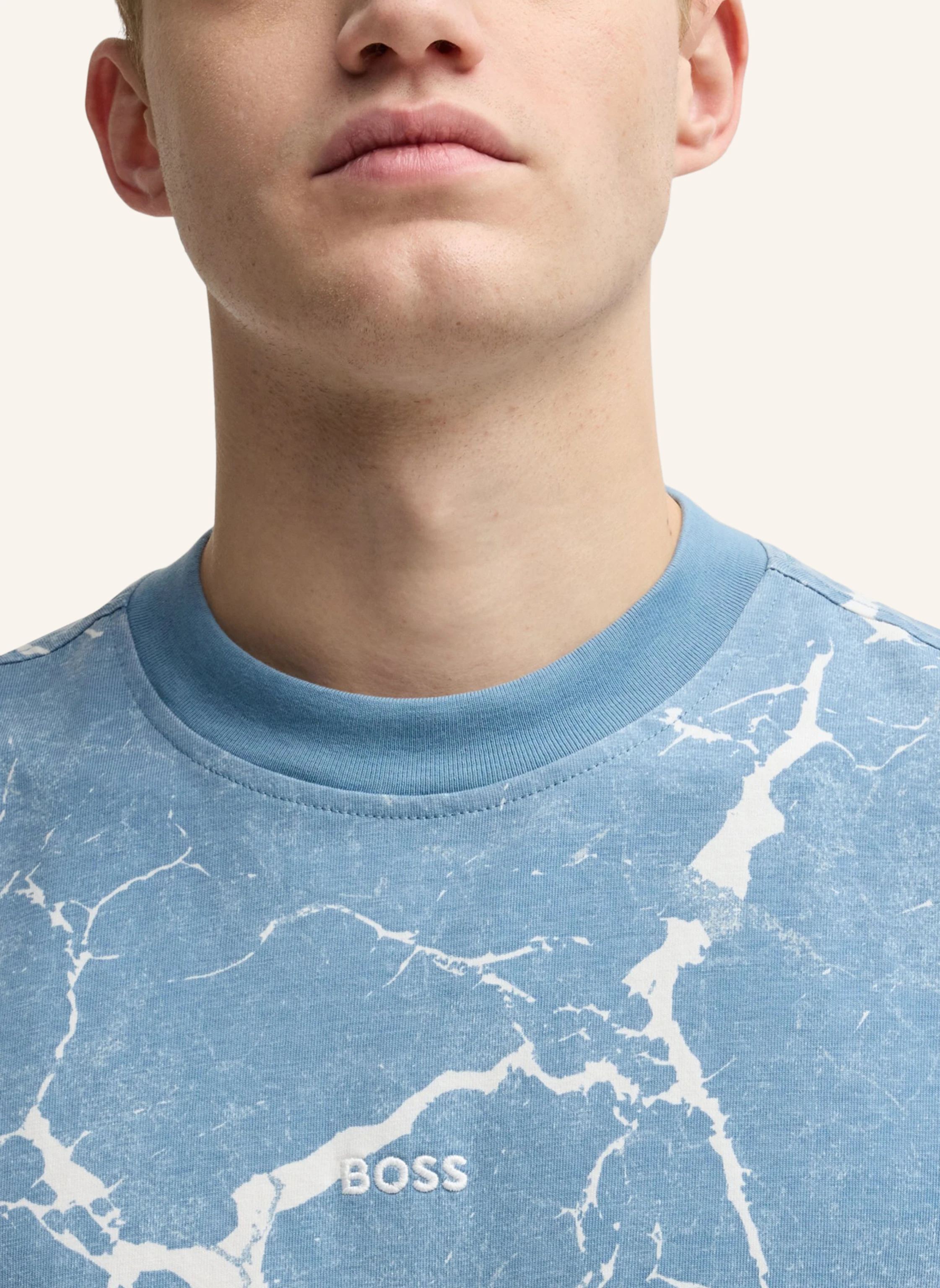 BOSS T-Shirt TE_CRINKLEDESERT Relaxed Fit