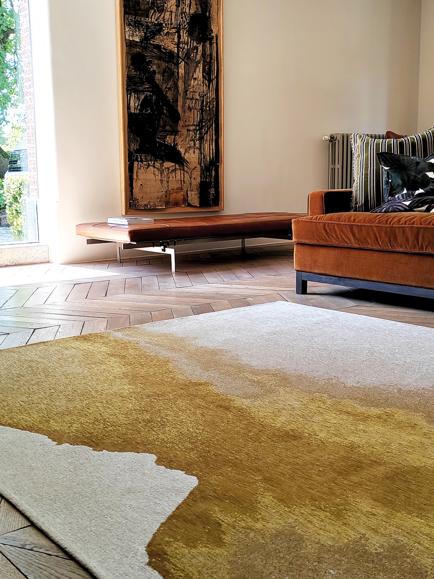 Ecorugs vloerkleed Lagoon yellow 280x390 cm