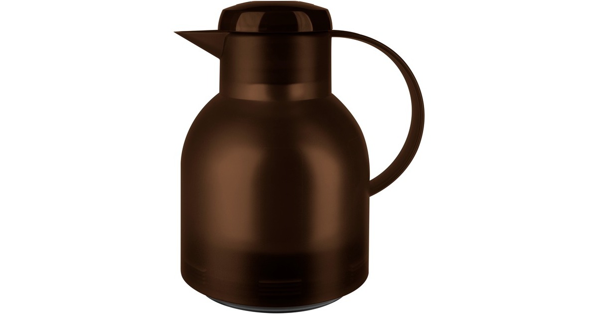 EmsaSAMBA Isoleerkan  (Donkerbruin/transparant, 1 Liter, Quick Press Sluiting)