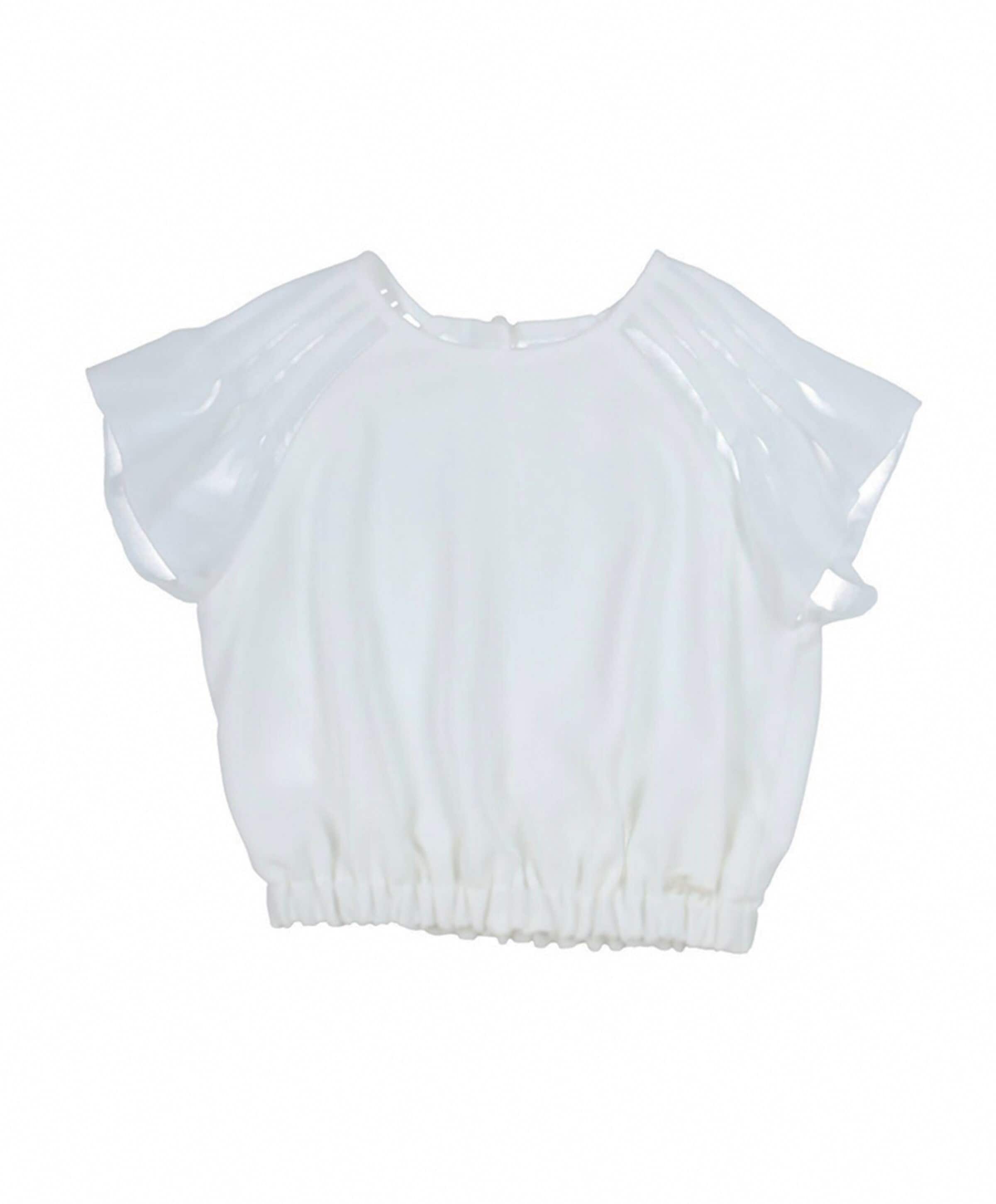 Gymp Meisjes blouse korte mouw ecru