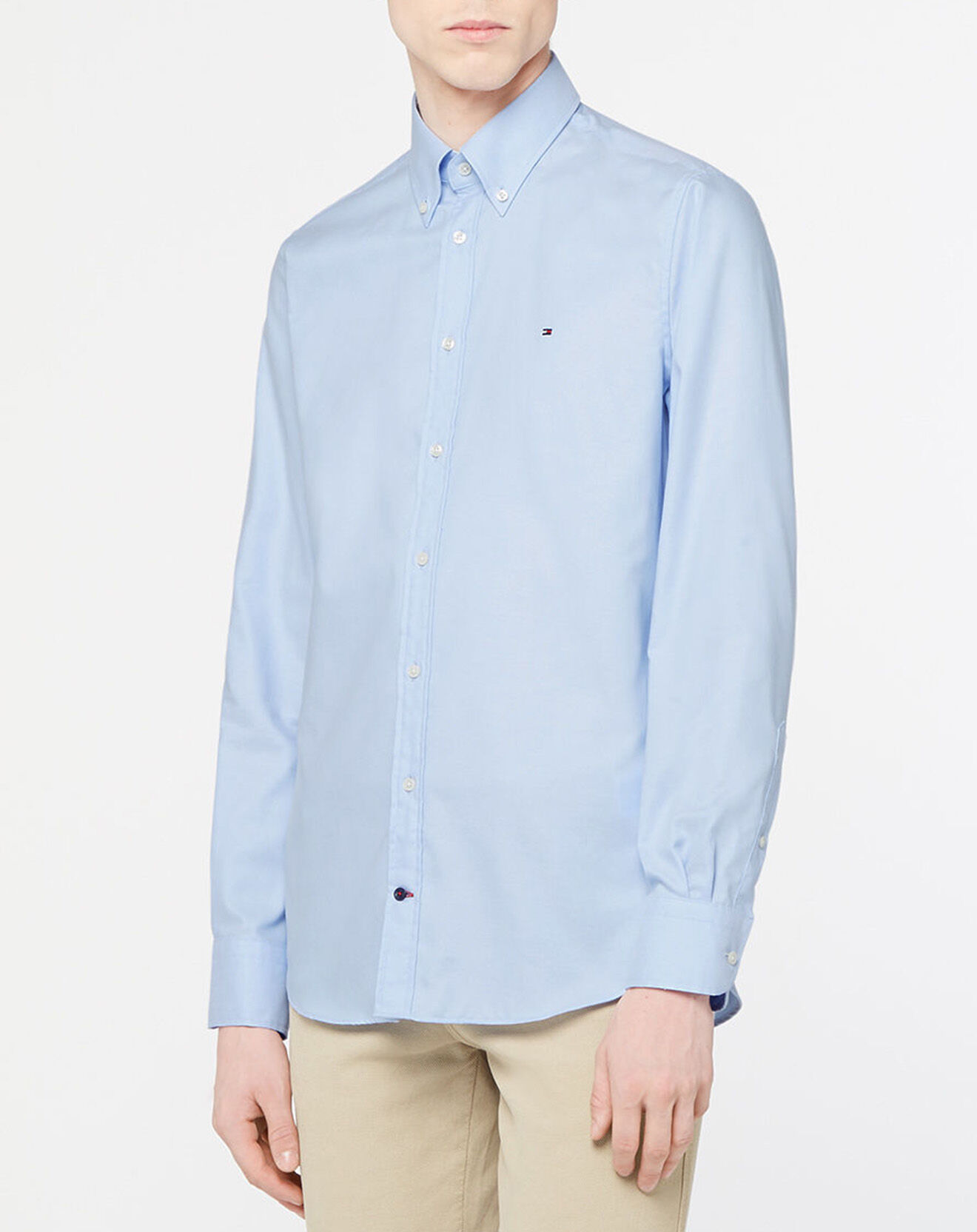 Tommy Hilfiger Chemise Slim Dobby bleu ciel