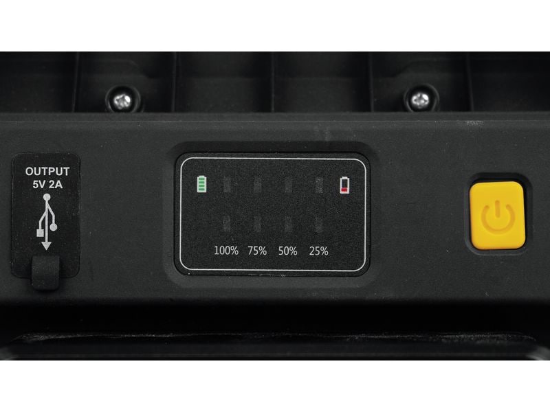 STEFFEN Akku Scheinwerfer Worklight 50 W LED Strahler mit Traggriff und Standfuss