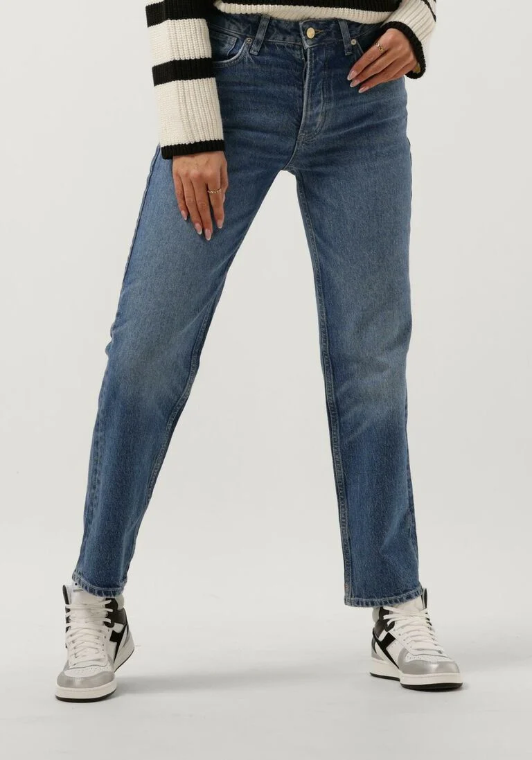 SCOTCH & SODA blauwe scotch & soda straight leg jeans seasonal essentials the sky straight jeans - windcatcher