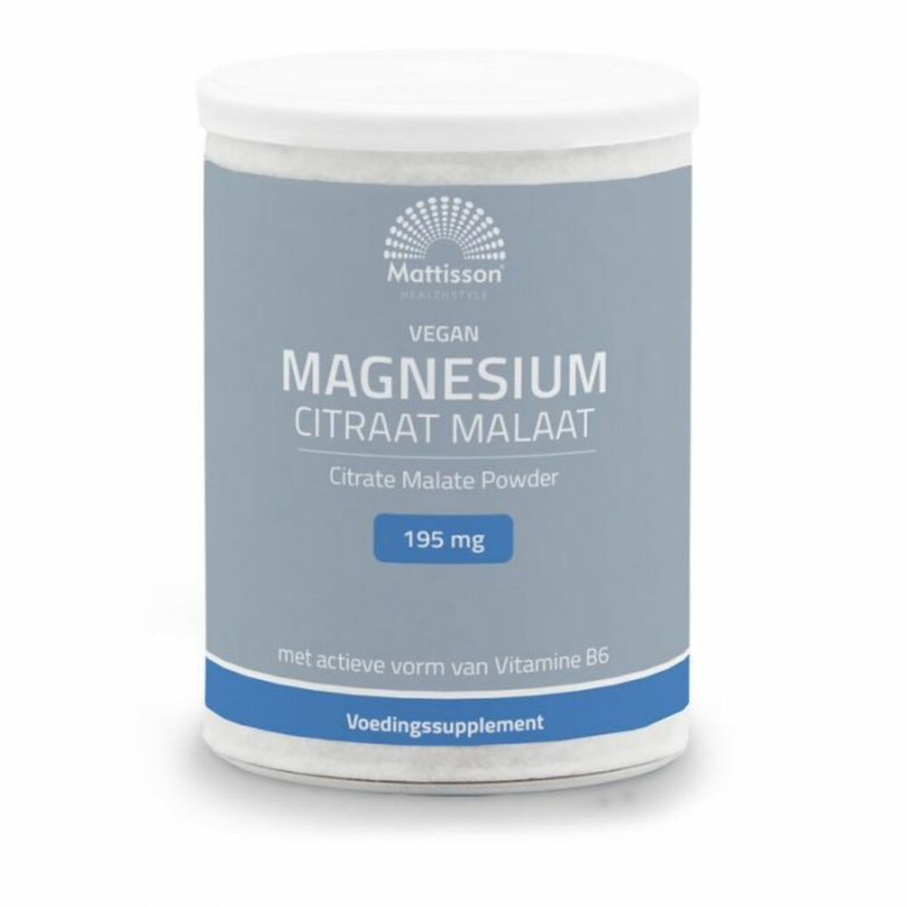 Mattisson Magnesium Citraat Malaat Poeder125 gr
