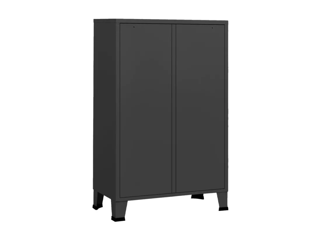 Garde-robe industrielle Anthracite 67x35x107 cm Acier
