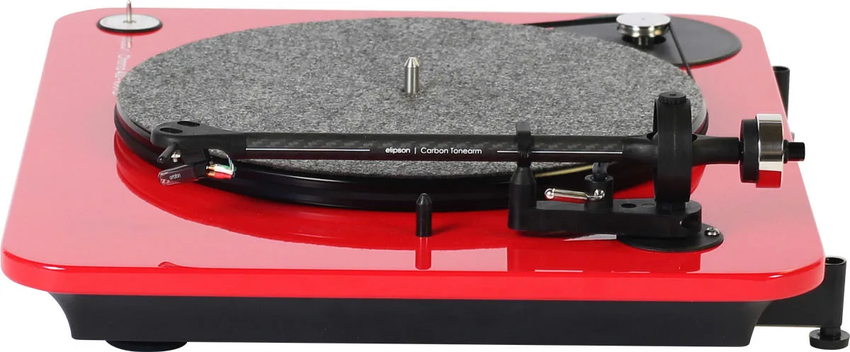 Elipson Chroma 400 RIAA BT Rouge laqué Platines vinyle hi-fi
