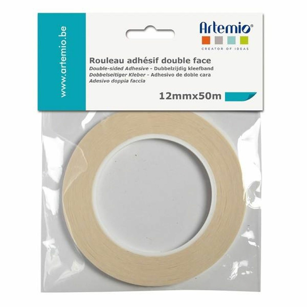 2 rubans adhésifs double face - largeur 12 mm