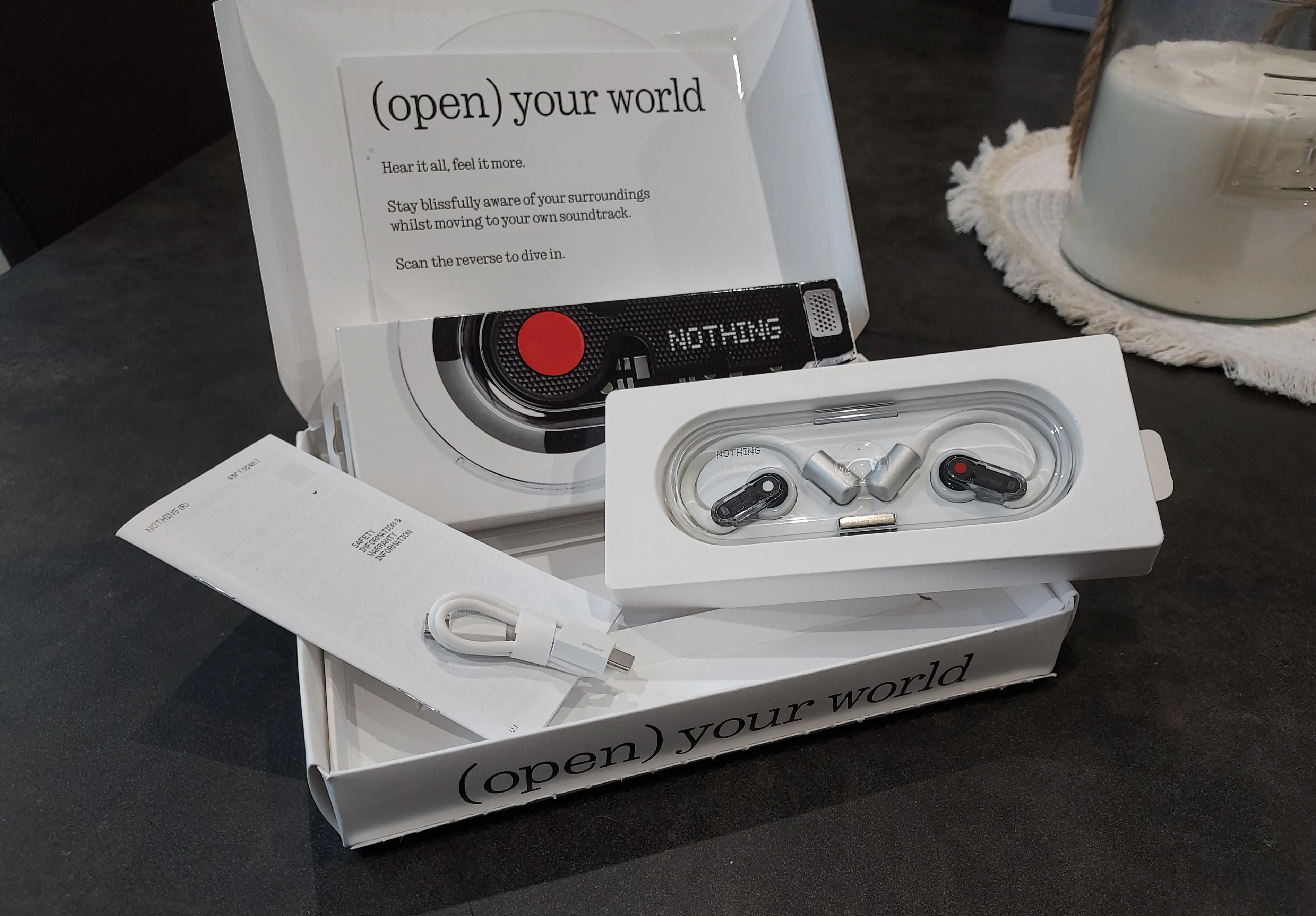 Nothing Ear (Open) Blanc Écouteurs True Wireless