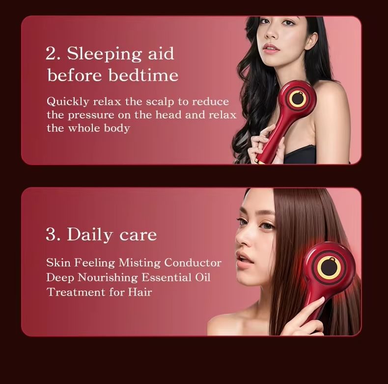 Beautyronics - USB oplaadbare hoofd- en hoofdhuidmassageborstel