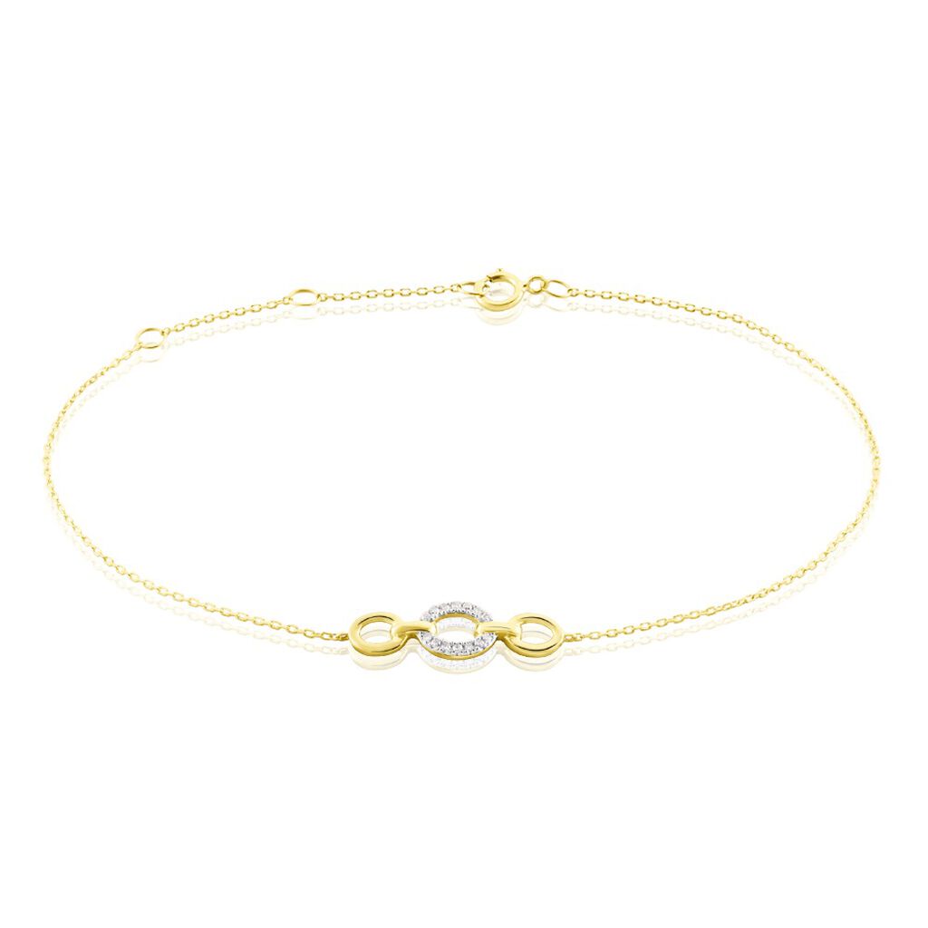 Bracelet Margane Or Jaune Diamant