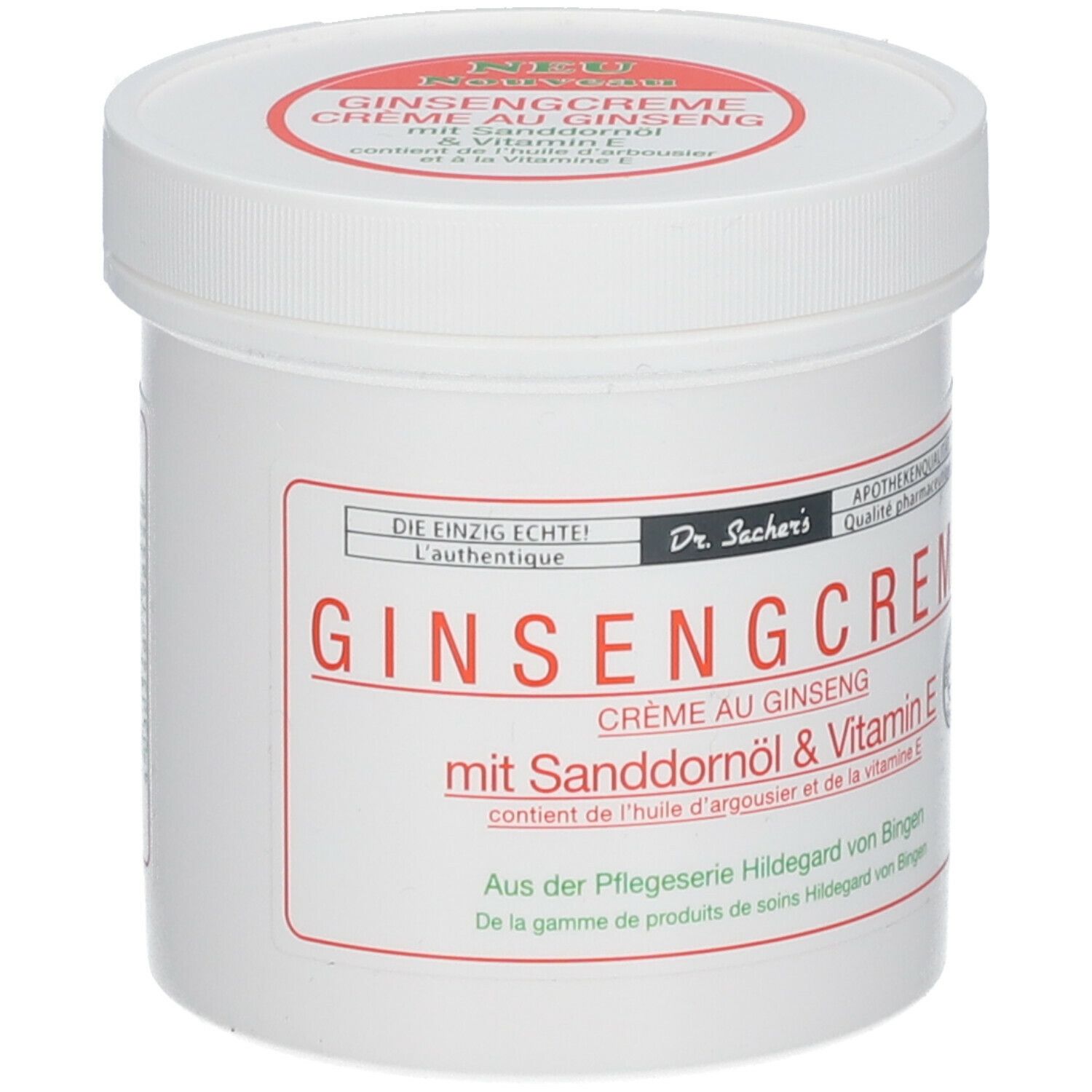Dr. Sacher´s Ginseng Creme mit Sanddornöl und Vitamin E