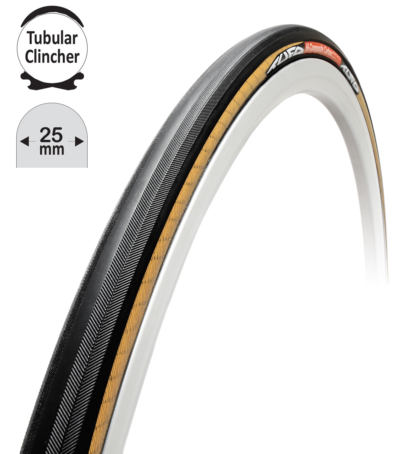 Tufo C Hi-Composite Carbon (HICC) Tubulardæk til alm. hjul 700x25c