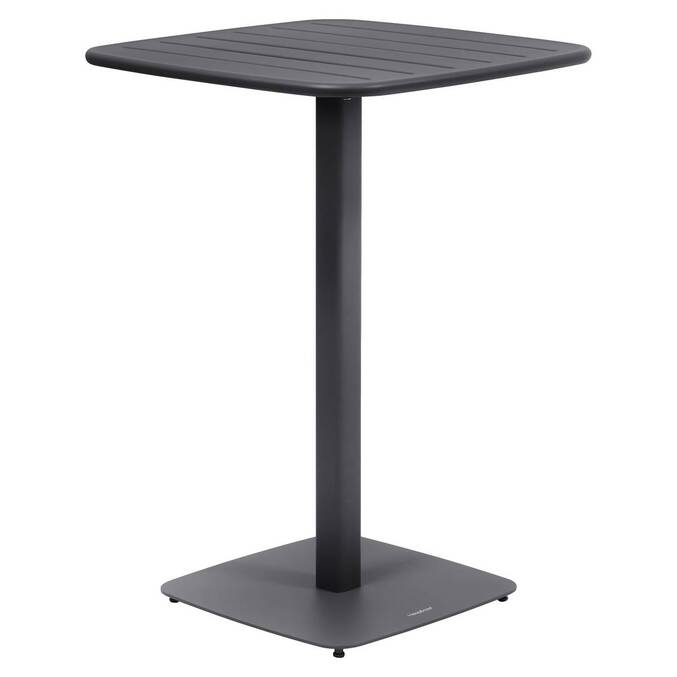 Table haute de jardin carrée ALEGORIA Graphite
