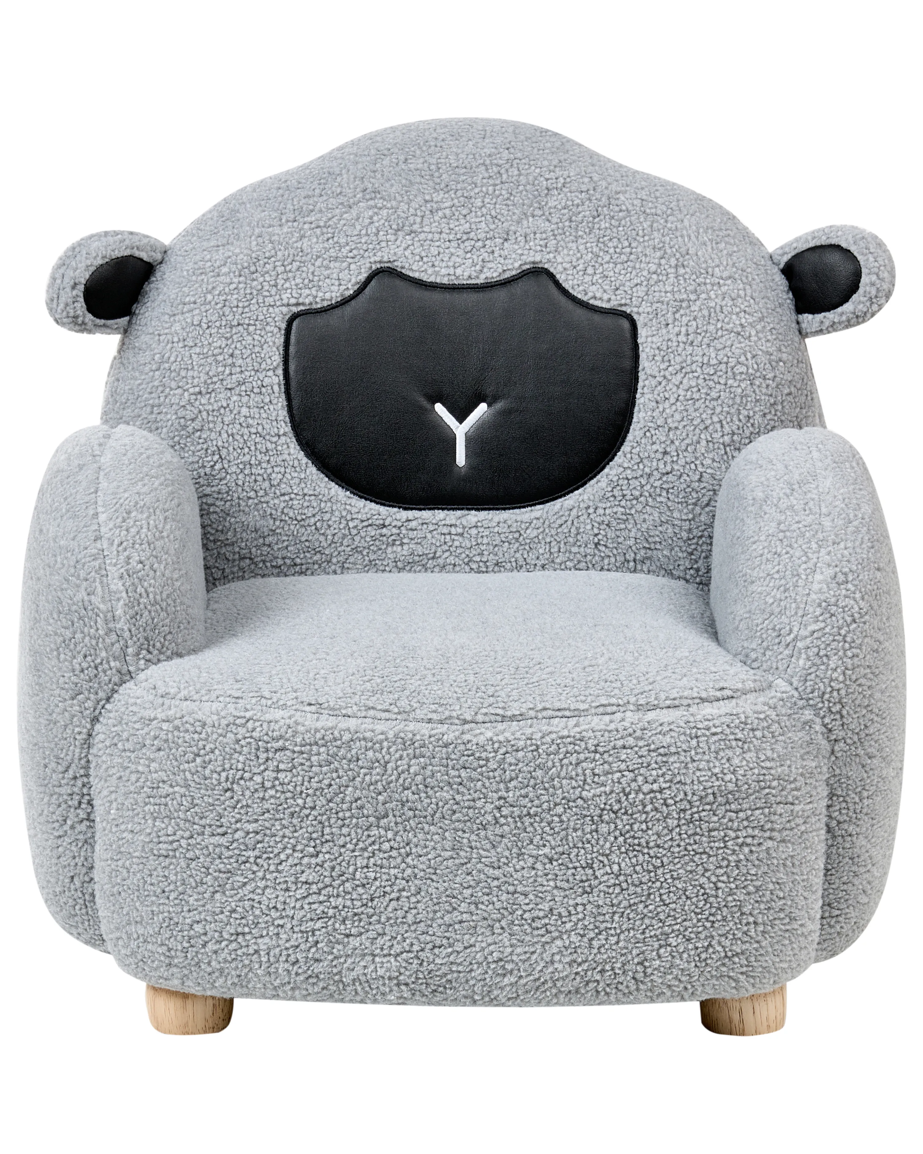 Kinderfauteuil Schaap ULA Bouclé Grijs