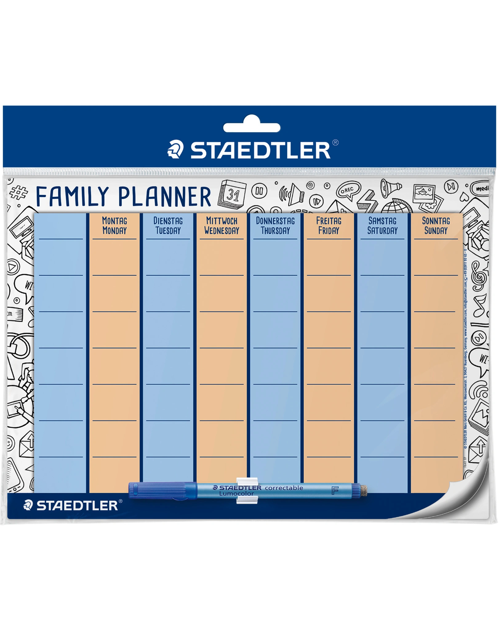 641 FP Familienplaner-Set Lumocolor® 3-teilig