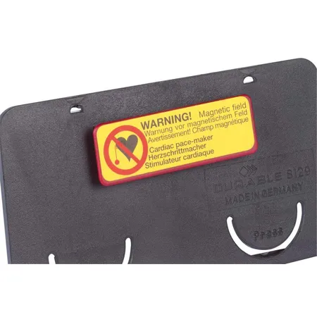 Durable 812901 Namensschild Clip Card mit Magnet, 40 x 75 mm, schwarz
