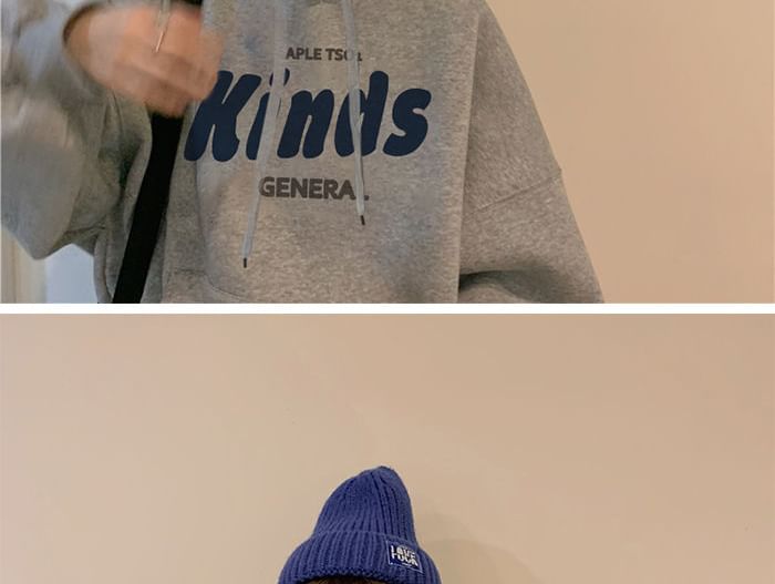 CRIBI - Oversized hoodie met ronde hals en tekstprint