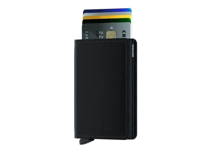 SECRID Portemonnaie Slimwallet Matte Black Geldbörse mit RFID-Schutz