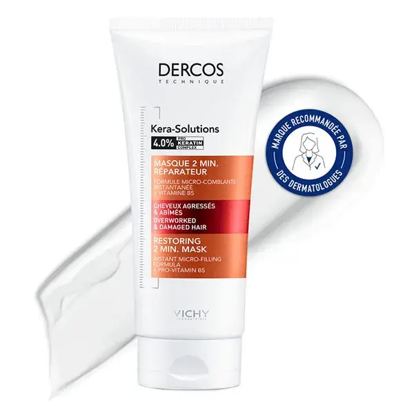 Máscara Reparadora Vichy Dercos 2 Minutos Kera-Solutions 200ml