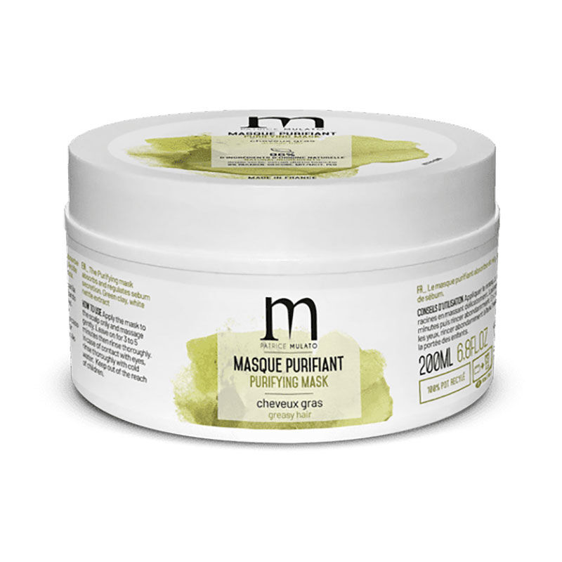 Masque purifiant cheveux et cuirs chevelu gras