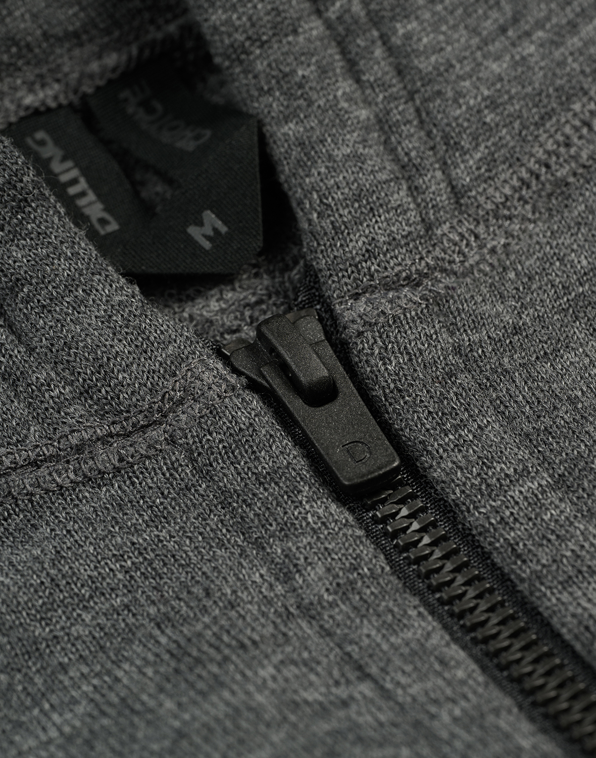 Vest met capuchon van merinowol terry voor heren