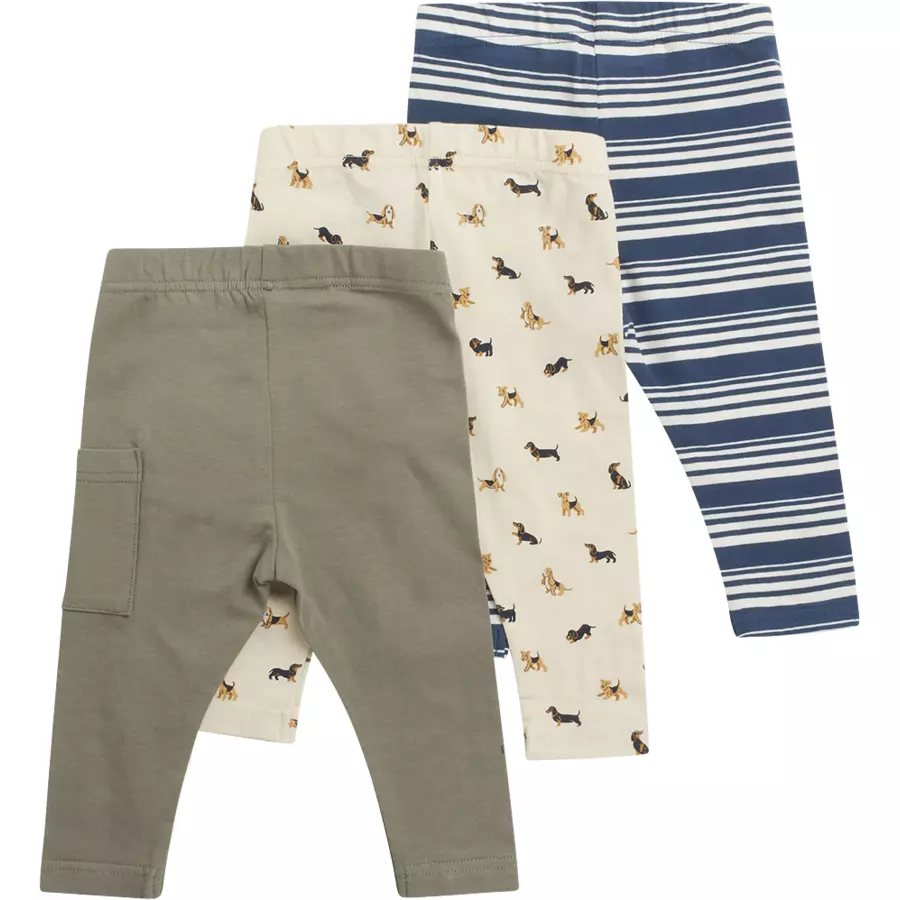 Hust & Claire Leggings 3er Pack Lukas White sand
