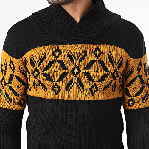 Pull Col Amplified Noir Camel