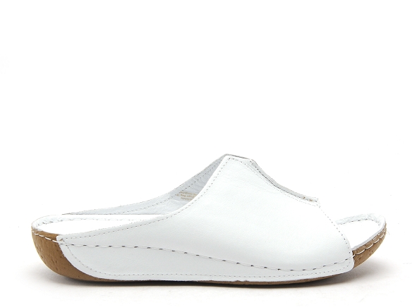 Andrea conti mules et sabots plats femme 0027423 blanc