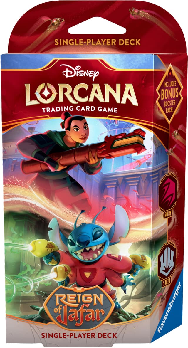 Disney Lorcana Reign of Jafar Mulan & Stitch TCG-pakke (Set 8)