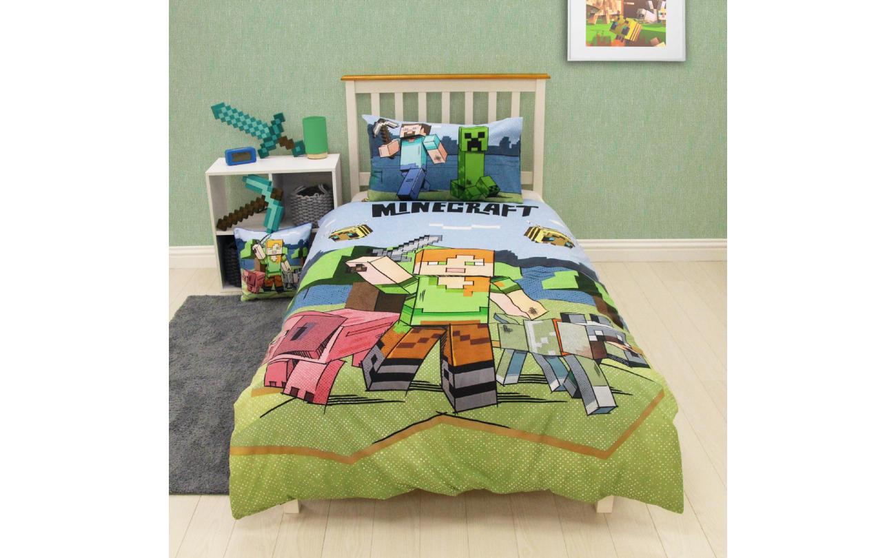 Minecraft dekbedovertrek 140x200