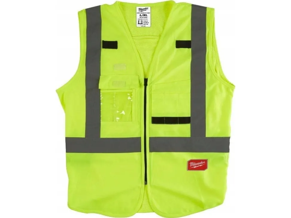 Milwaukee sikkerhedsvest HiViz gul str L/XL